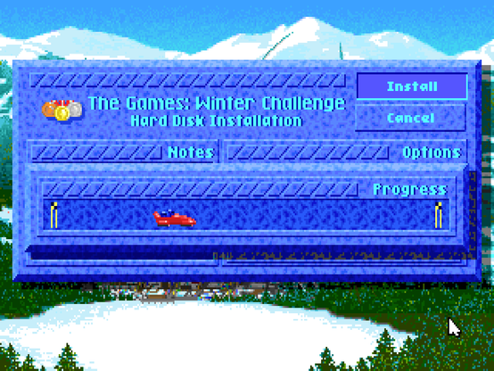 The Games - Winter Challenge - Hard Disk Installation progress indicator