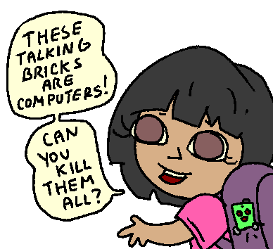these talking bricks are computers, can you kill them all?
